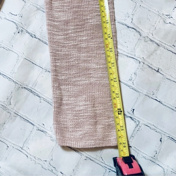 J Jill Women's Size S Linen Blend Longline Beachy Coastal Open Cardiagan Pink - Picture 7 of 11